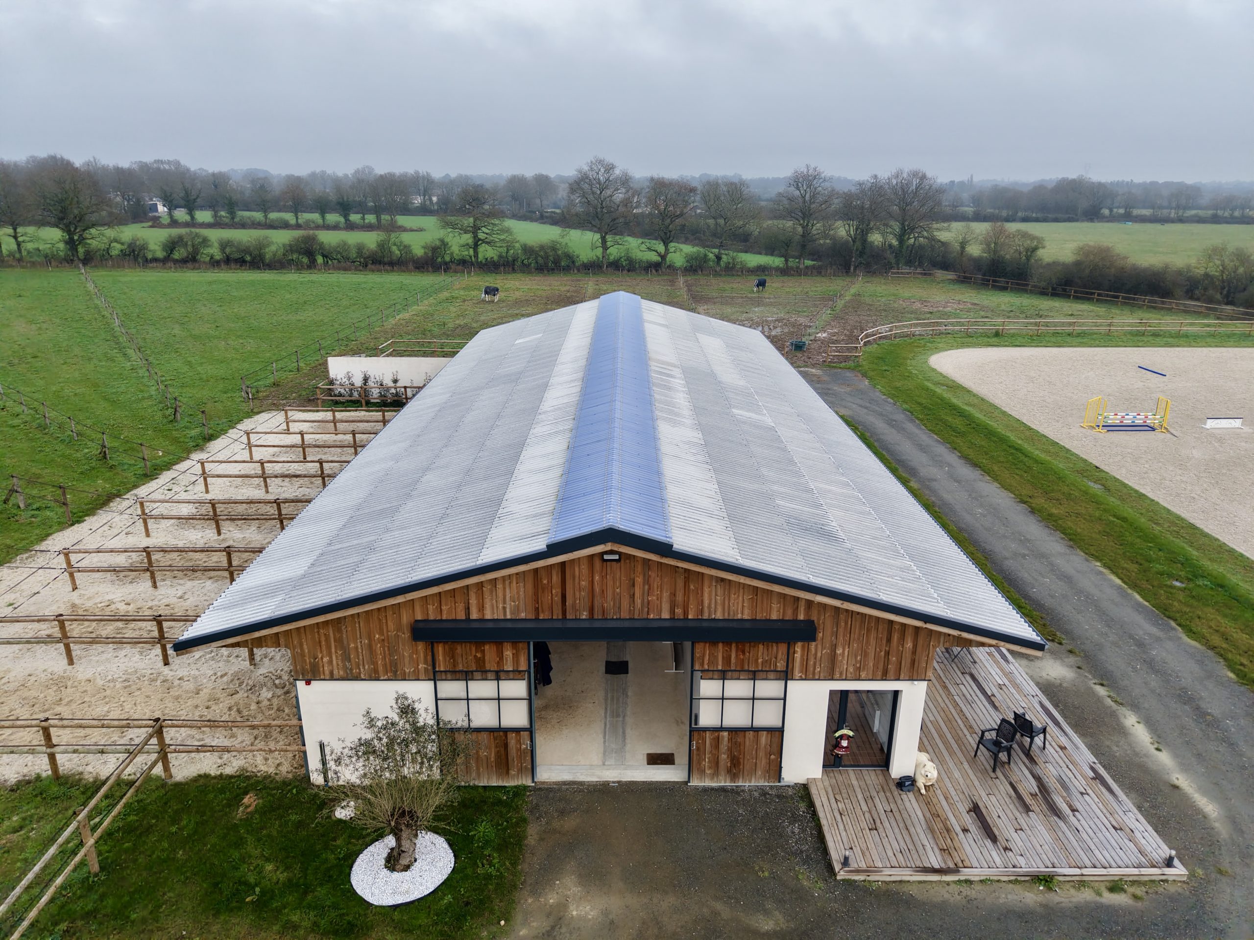 Construction d&rsquo;un barn équestre