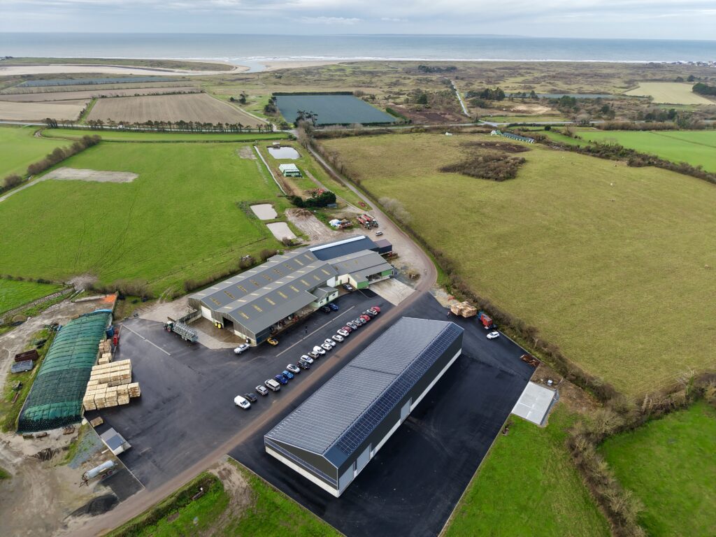Construction d&rsquo;un bâtiment agricole stockage monopente, Manche