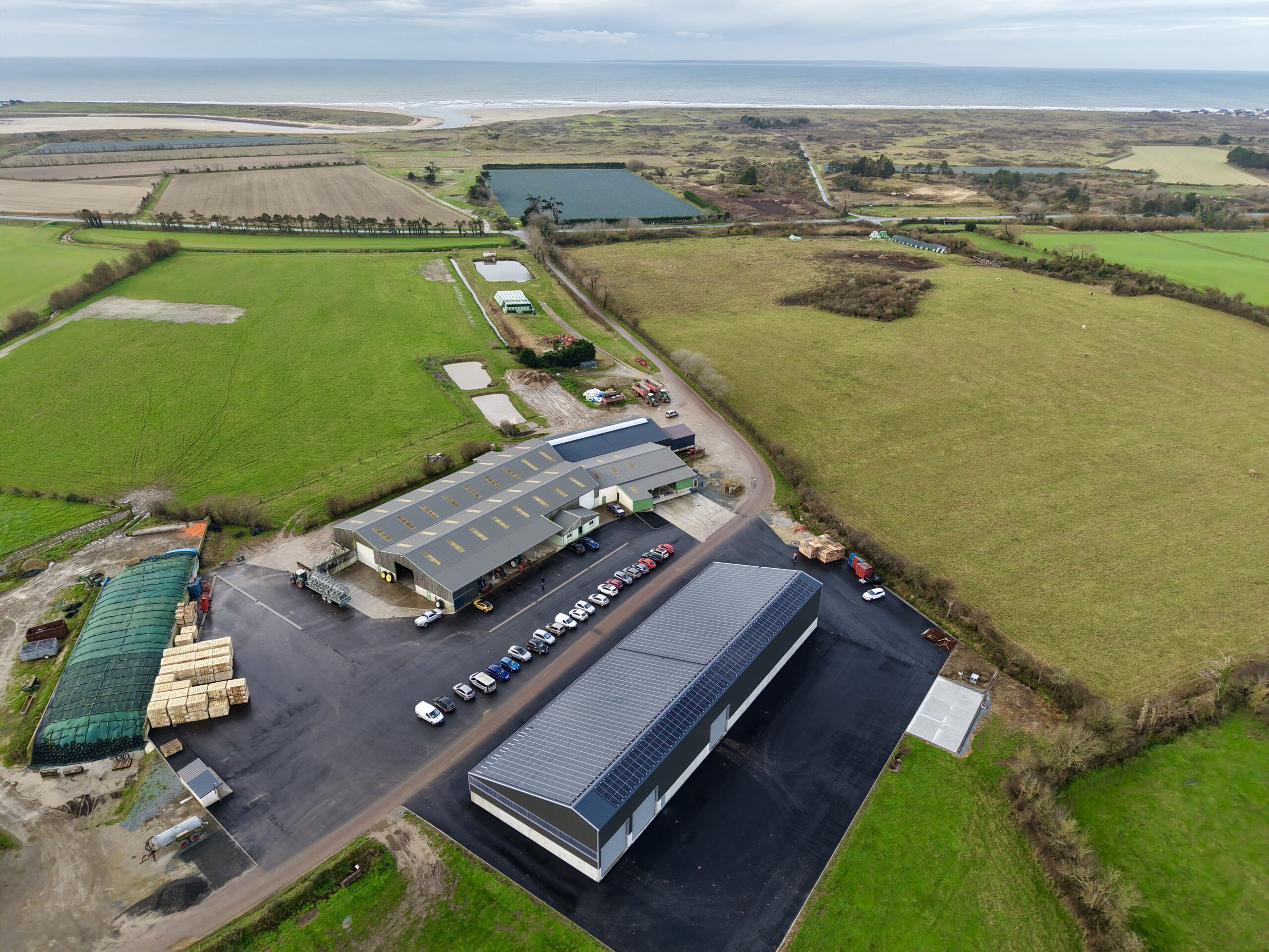 Construction d&rsquo;un bâtiment agricole stockage monopente, Manche